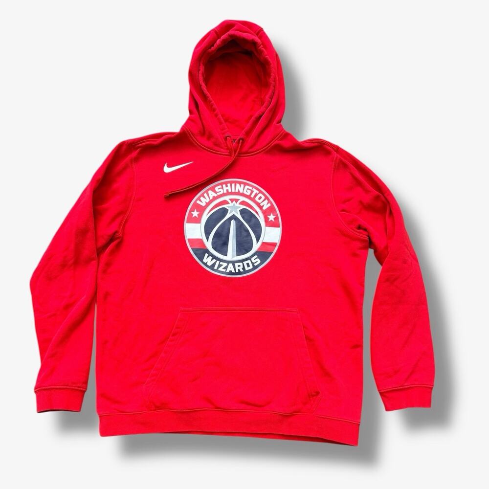 Nike Men's Washington Wizards Red Logo Club Pullover Hoodie‎ Size XL